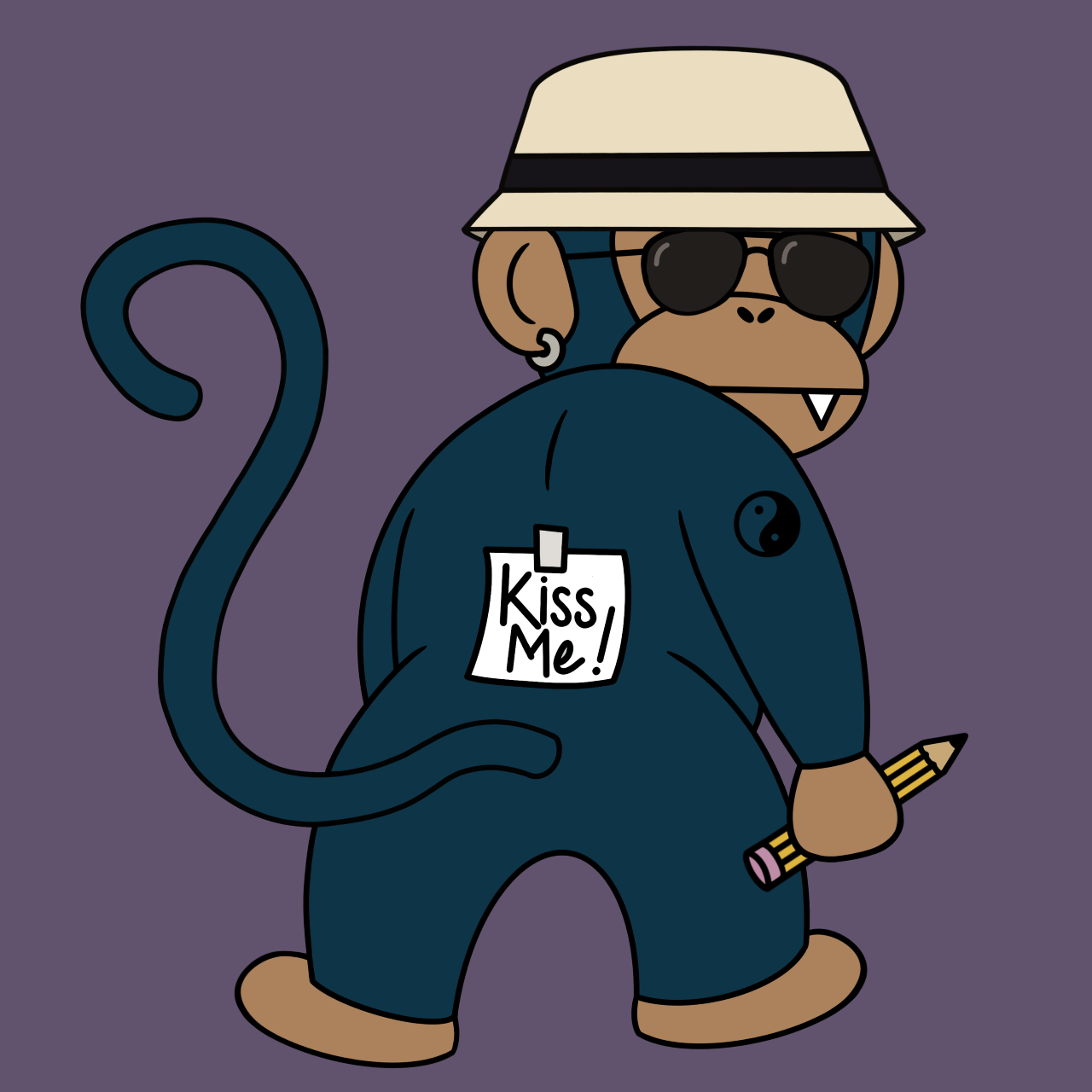 Kiss Me Monkey #9489