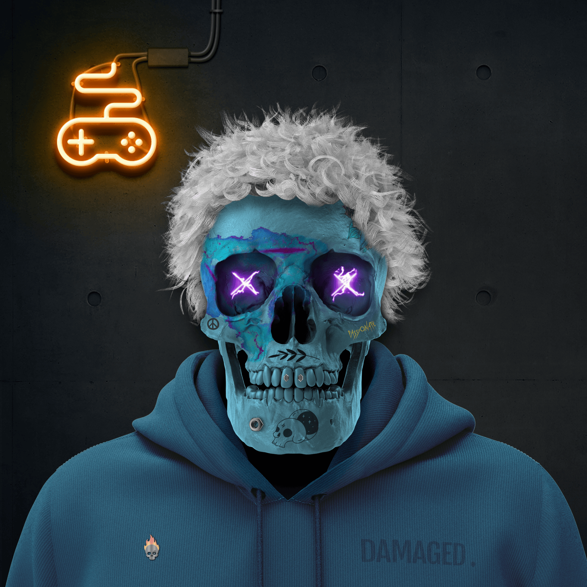 Cool Skull Club Vibrants #220