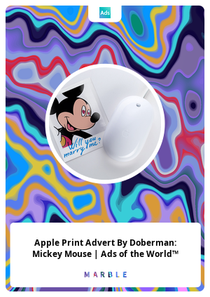 Apple Print Advert By Doberman: Mickey Mouse | Ads of the World™