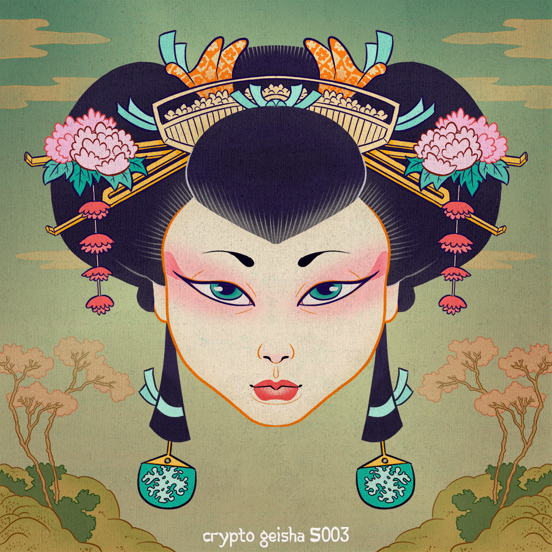 Crypto Geisha S003 - Ukiyo-e Geisha