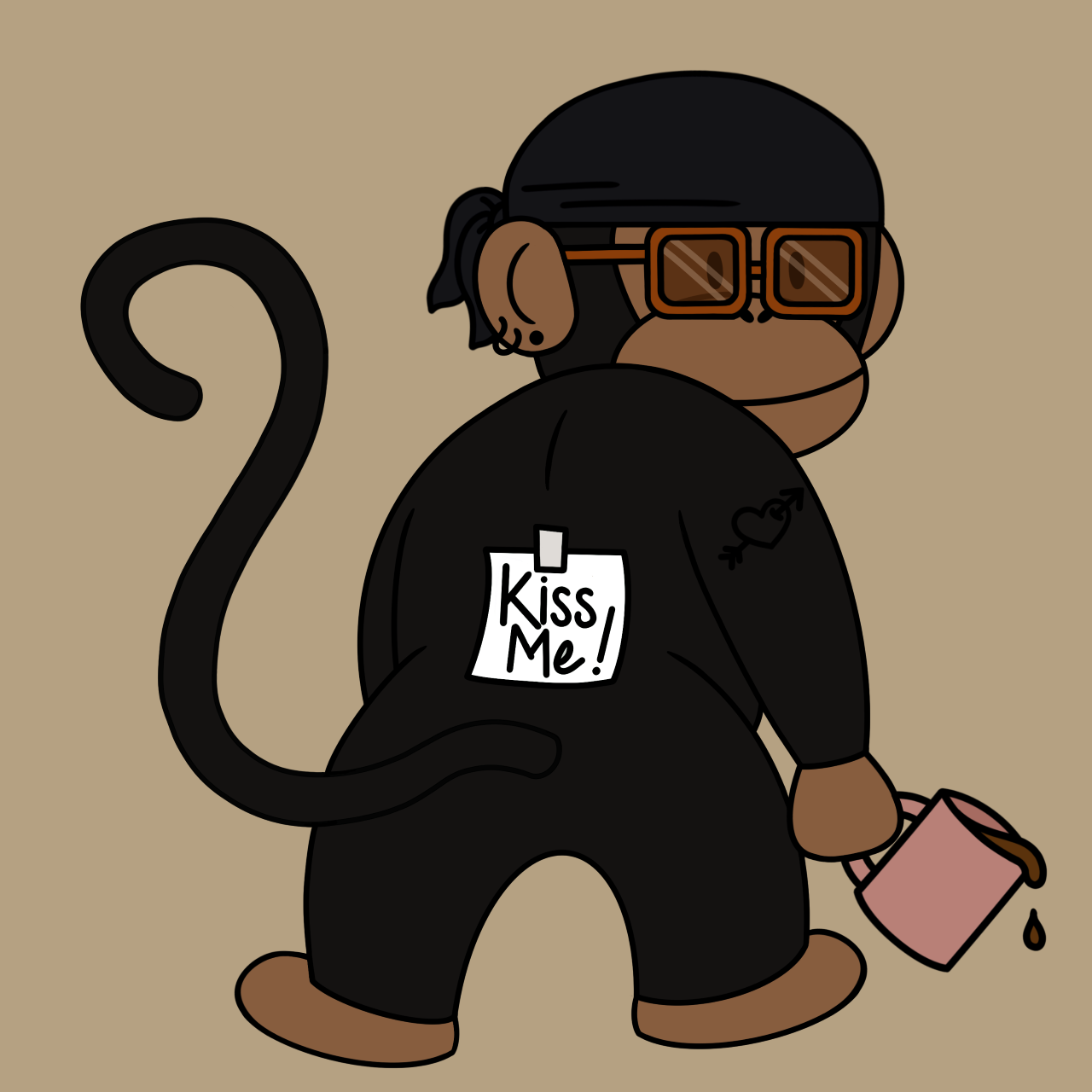 Kiss Me Monkey #9491