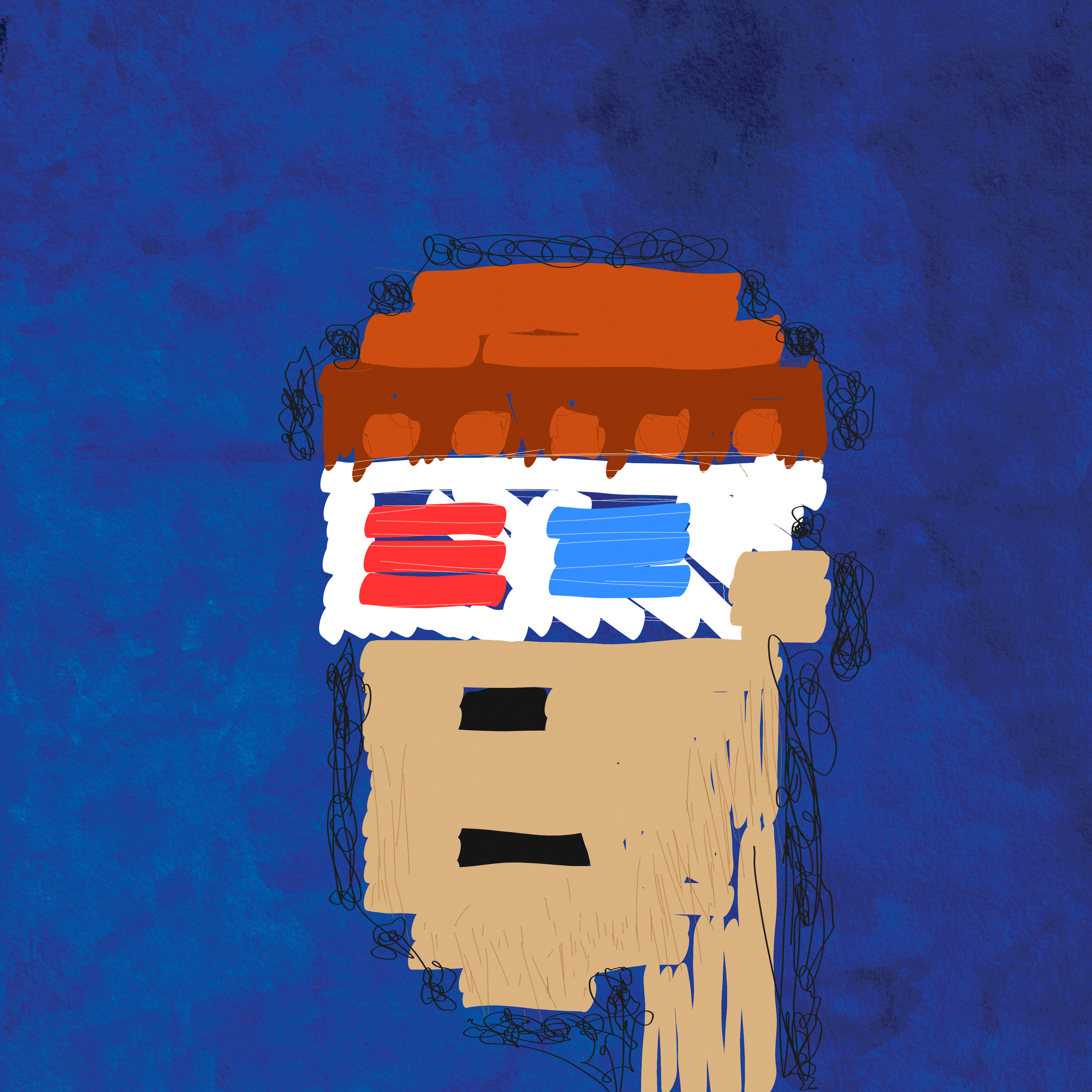 First Selfie #68 Bleu