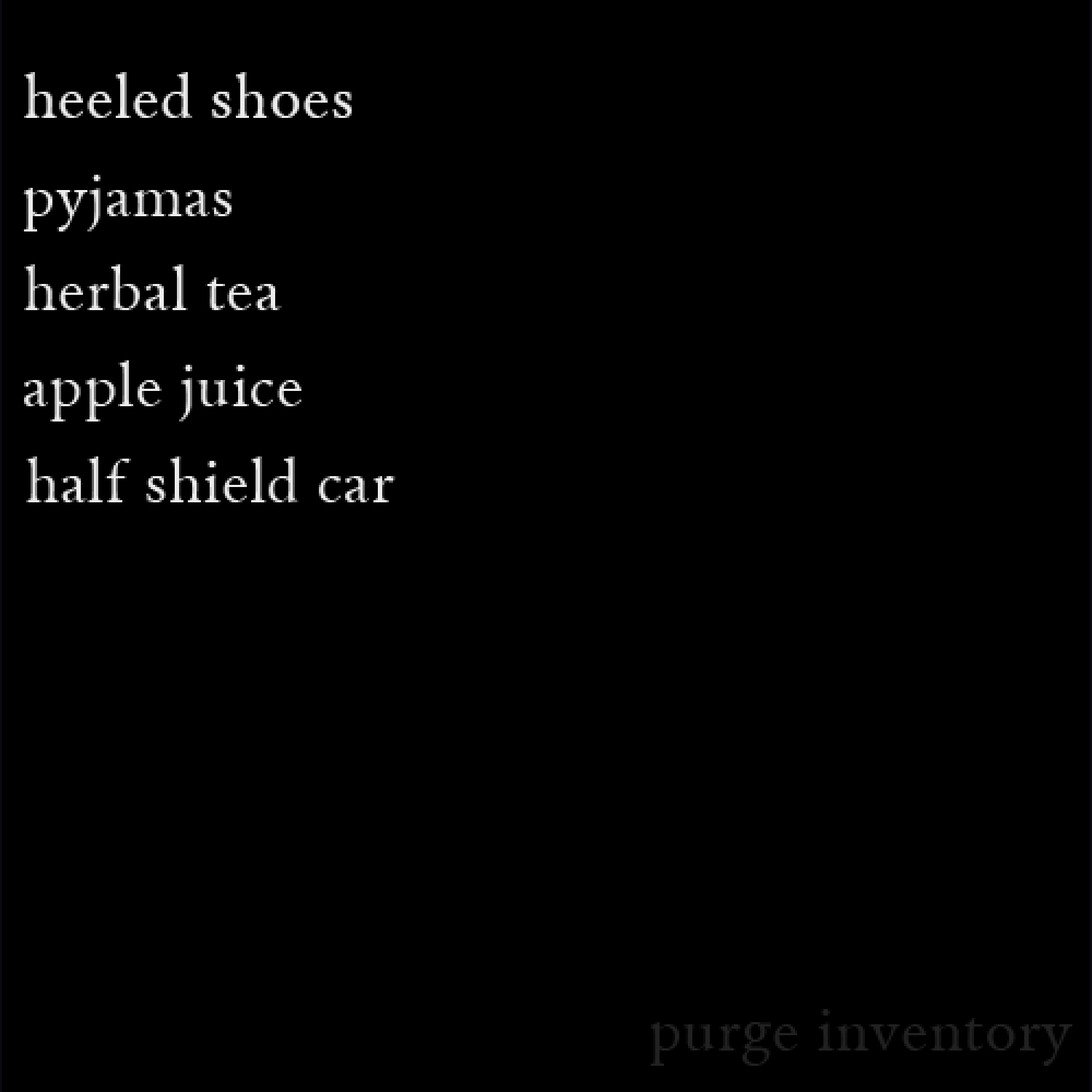 Purge Inventory #212