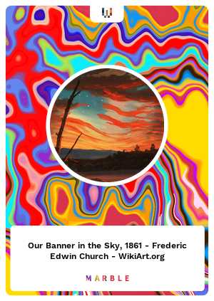 Our Banner in the Sky, 1861 - Frederic Edwin Church - WikiArt.org