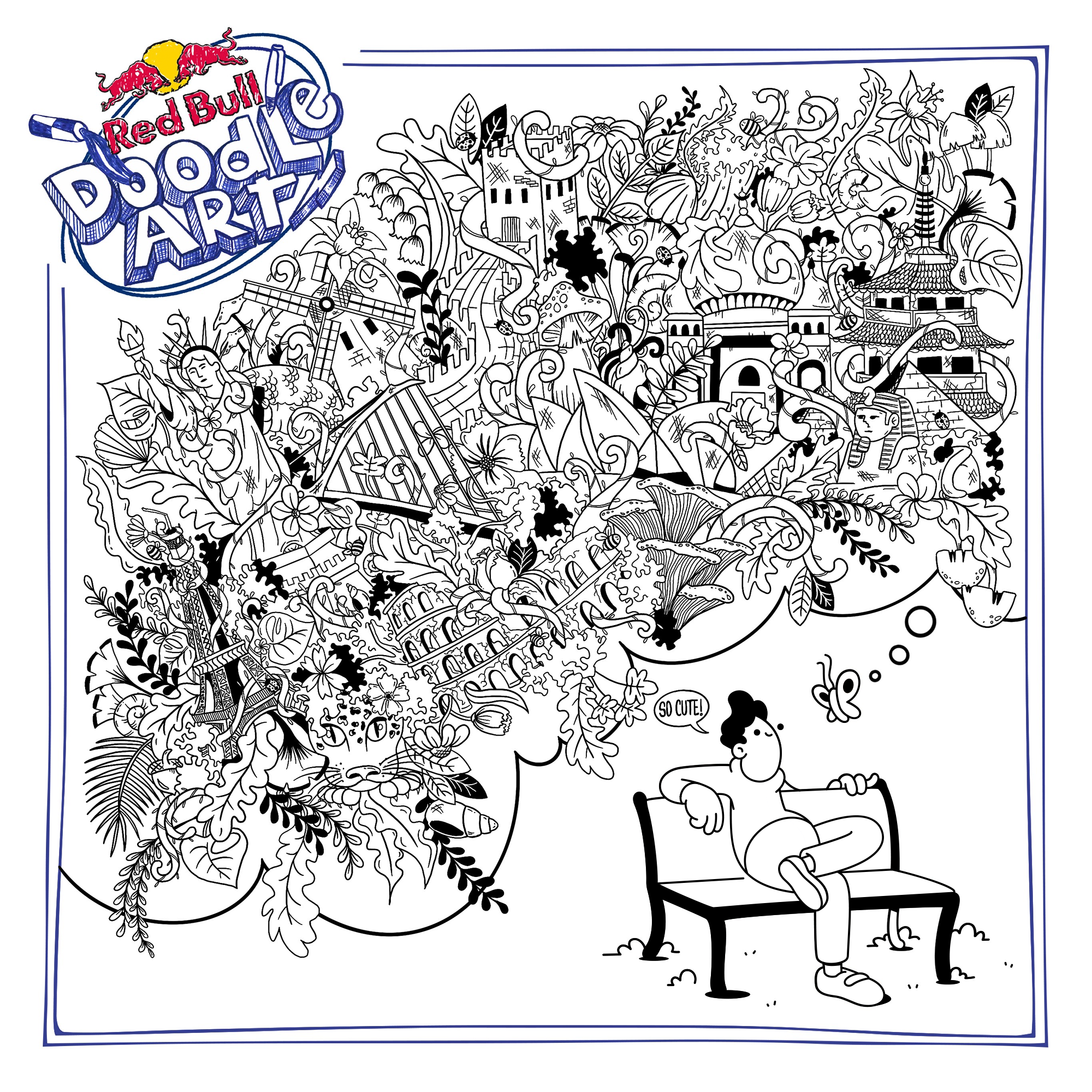 Red Bull Doodle Art Collection mentored by Burnt Toast #6490/12935