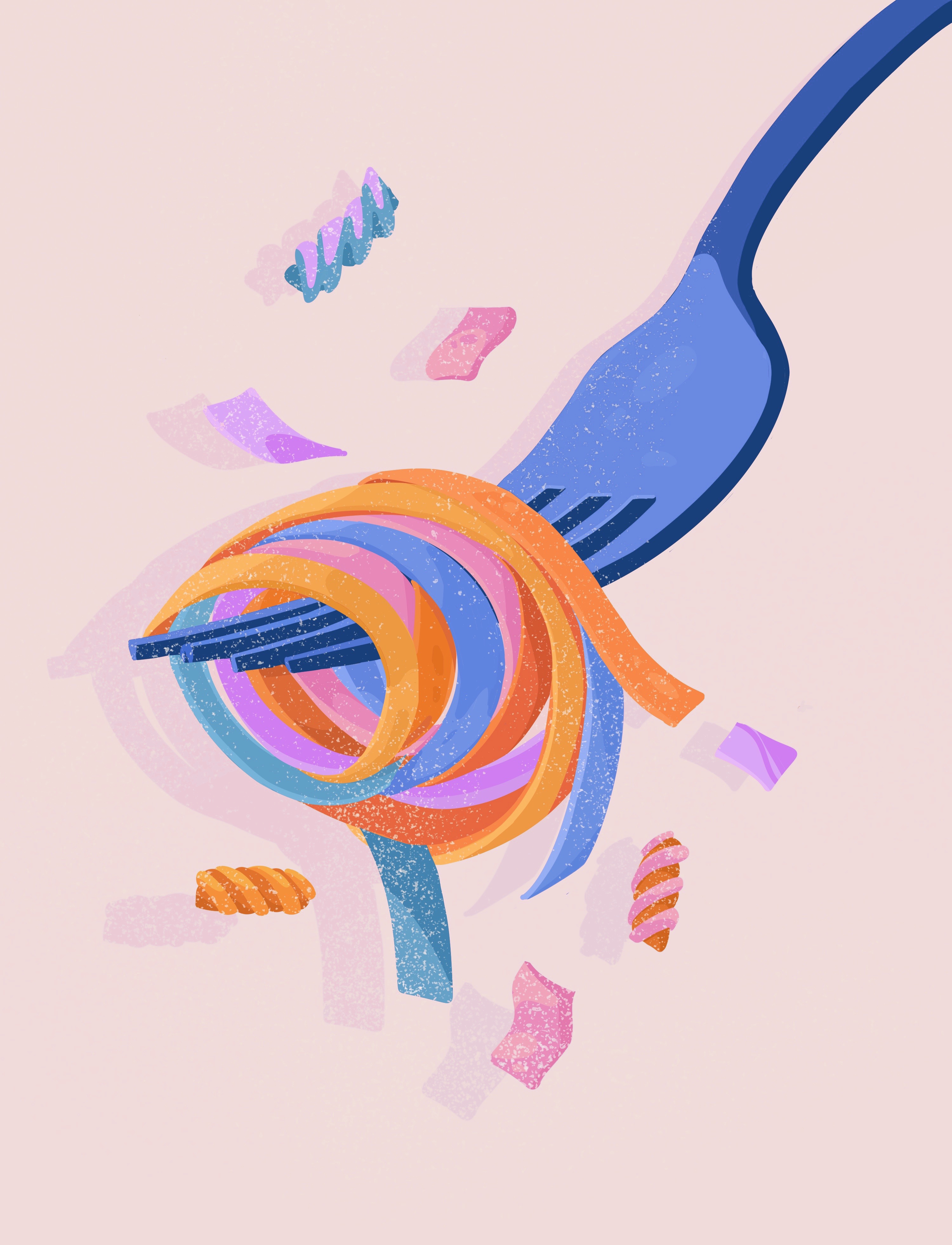 Day 3 - Rainbow Spaghetti #1/5