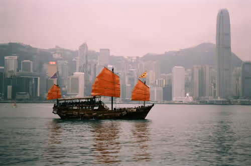 Three Red Sails