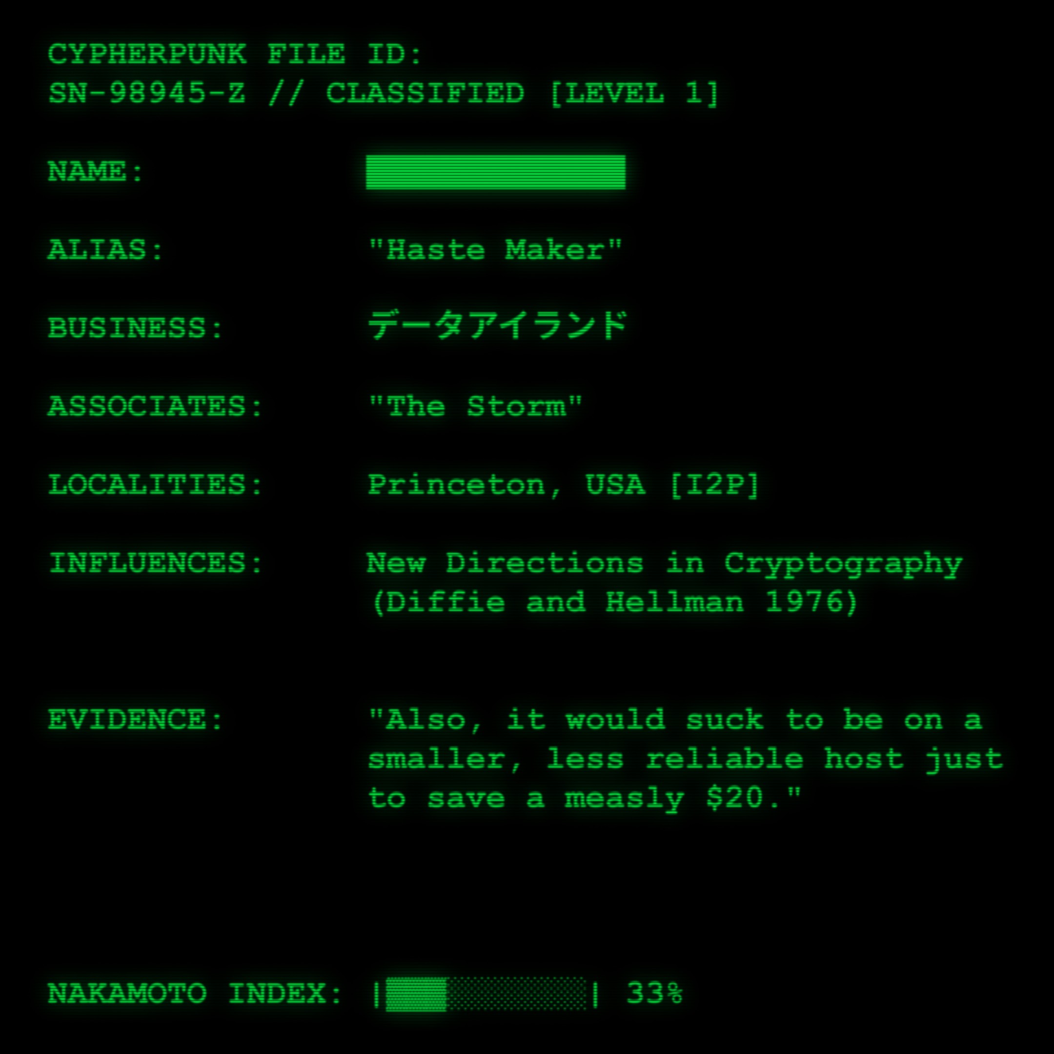 CYPHERPUNK FILES #5683