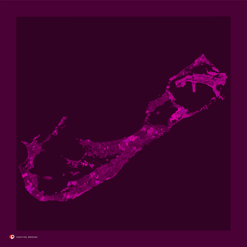 Hamilton, Bermuda - Purple