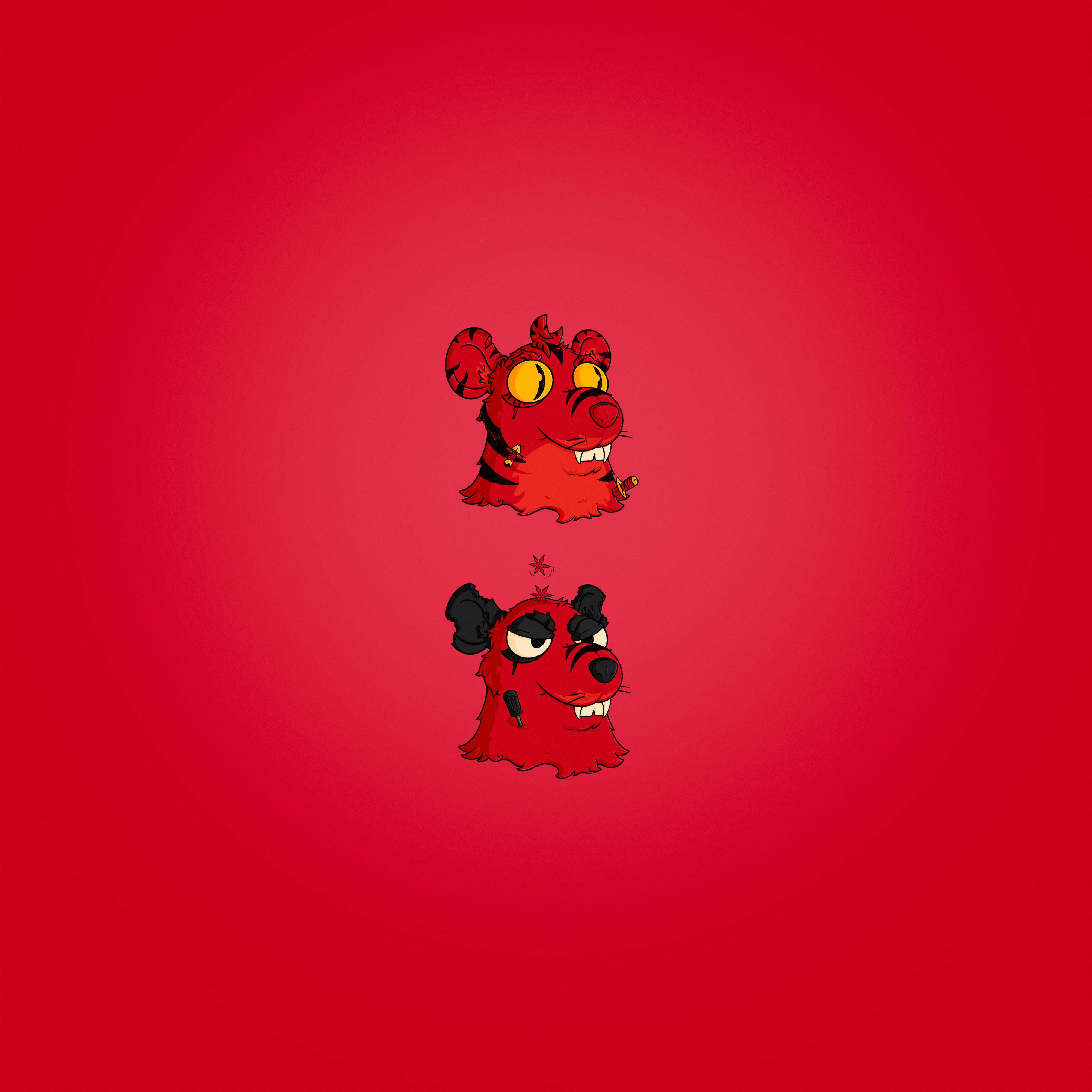 Squabble Heads: Red Ratties