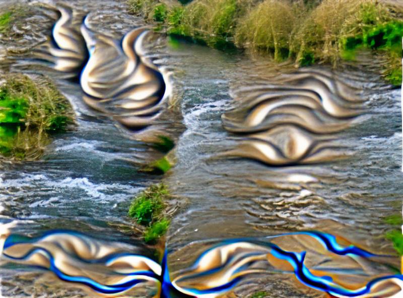 river rippling left to right