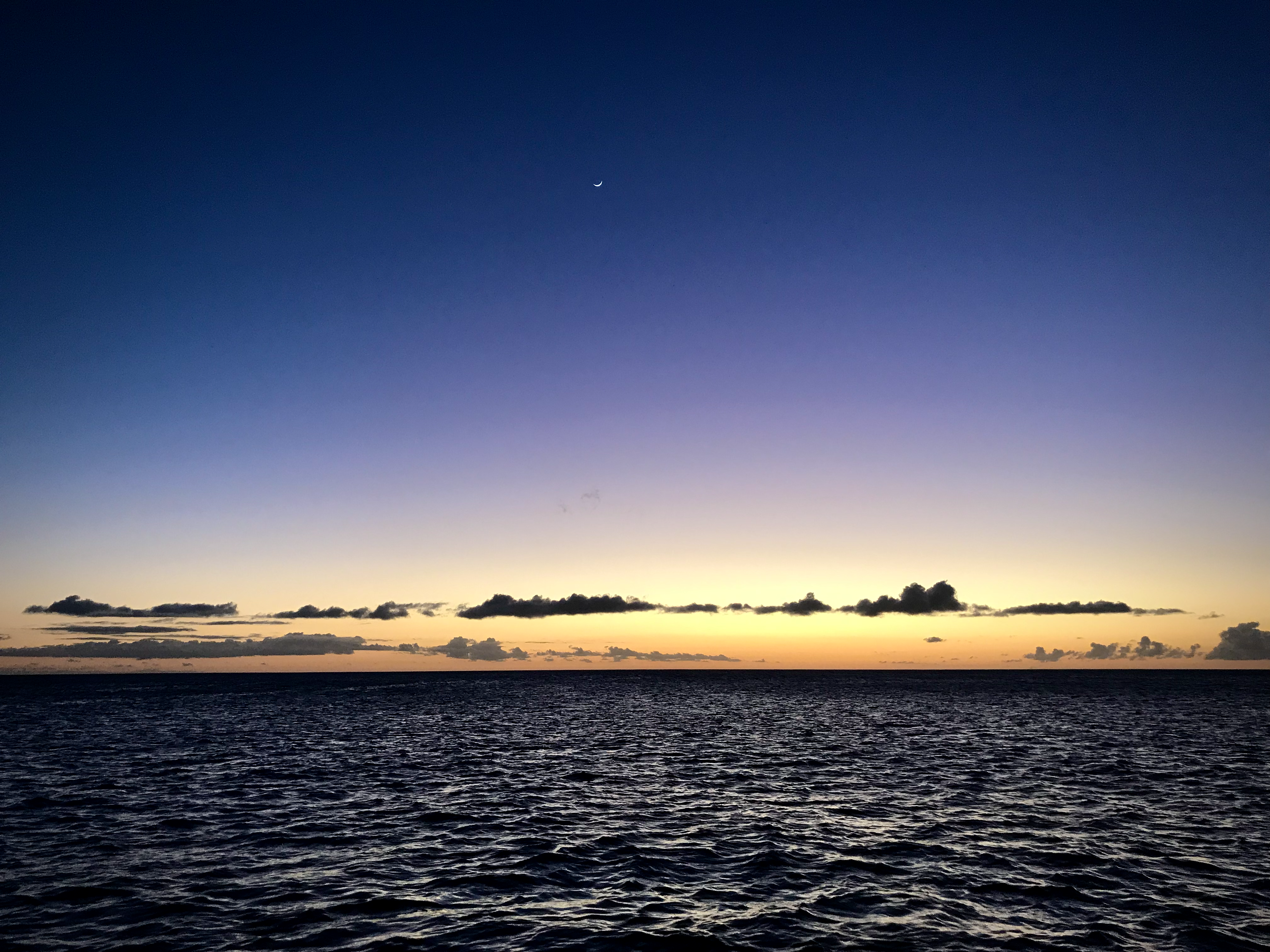 Off The Boat - A Sunset at anchor off Molokai