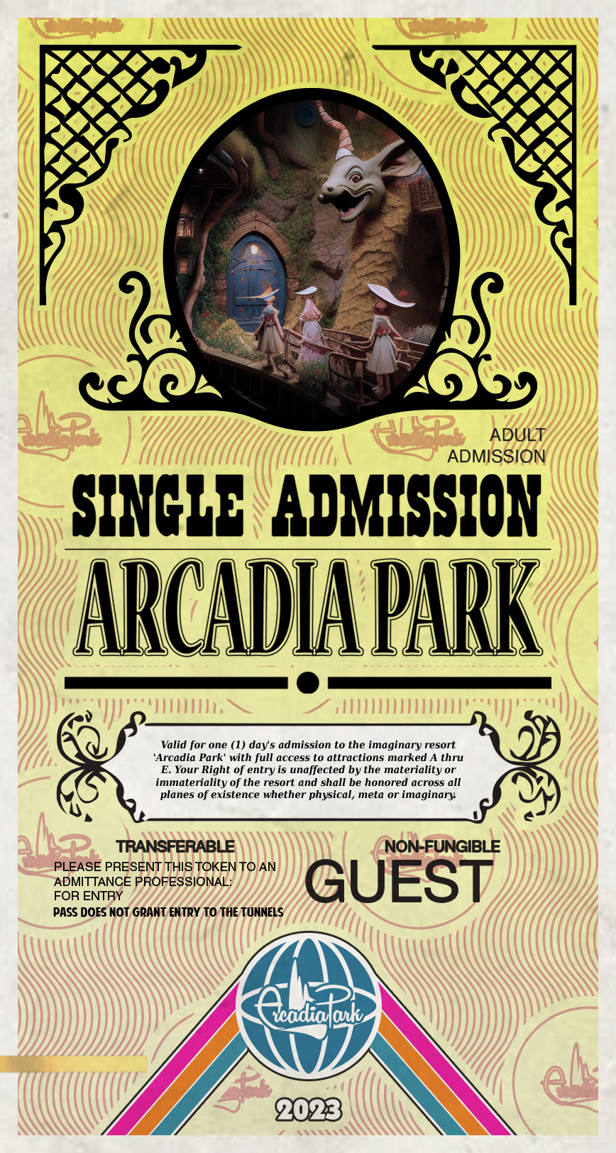 Arcadia Park Single Admission Token #7