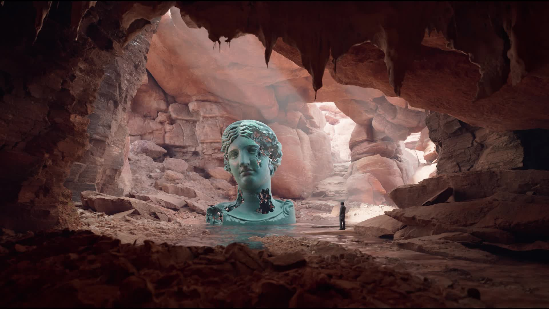 Eroding and Reforming Bust of Melpomene (Martian Day) #53/150