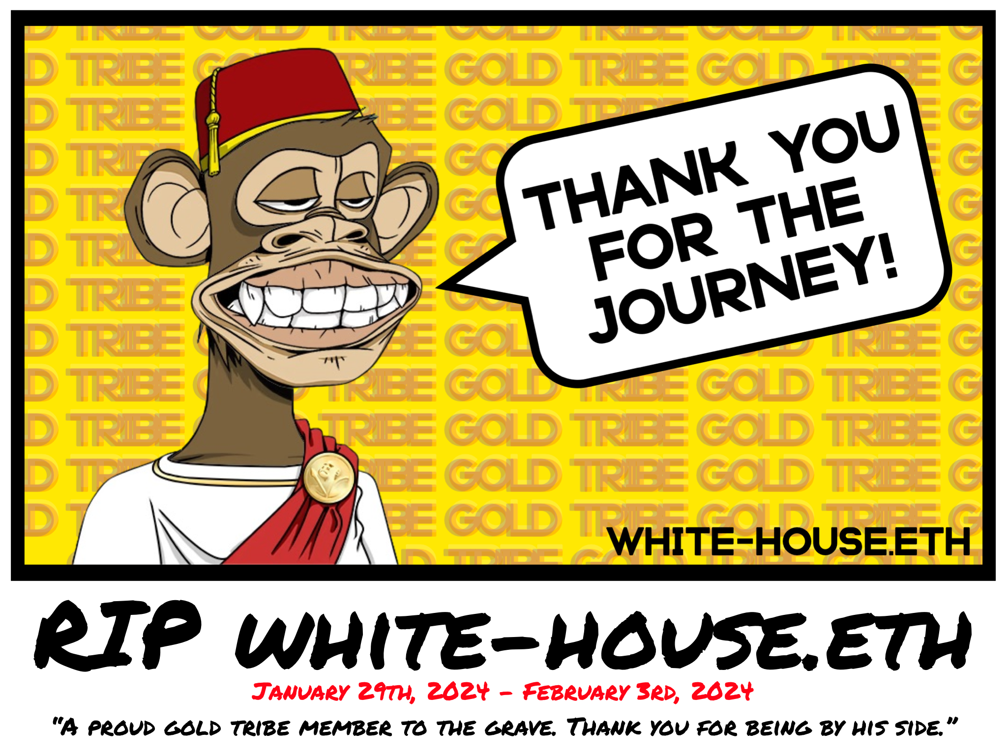 RIP white-house.eth - GOLD TRIBE