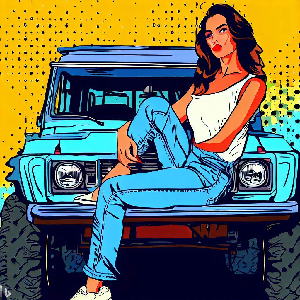 Glorious Girls with Famed Cars #103