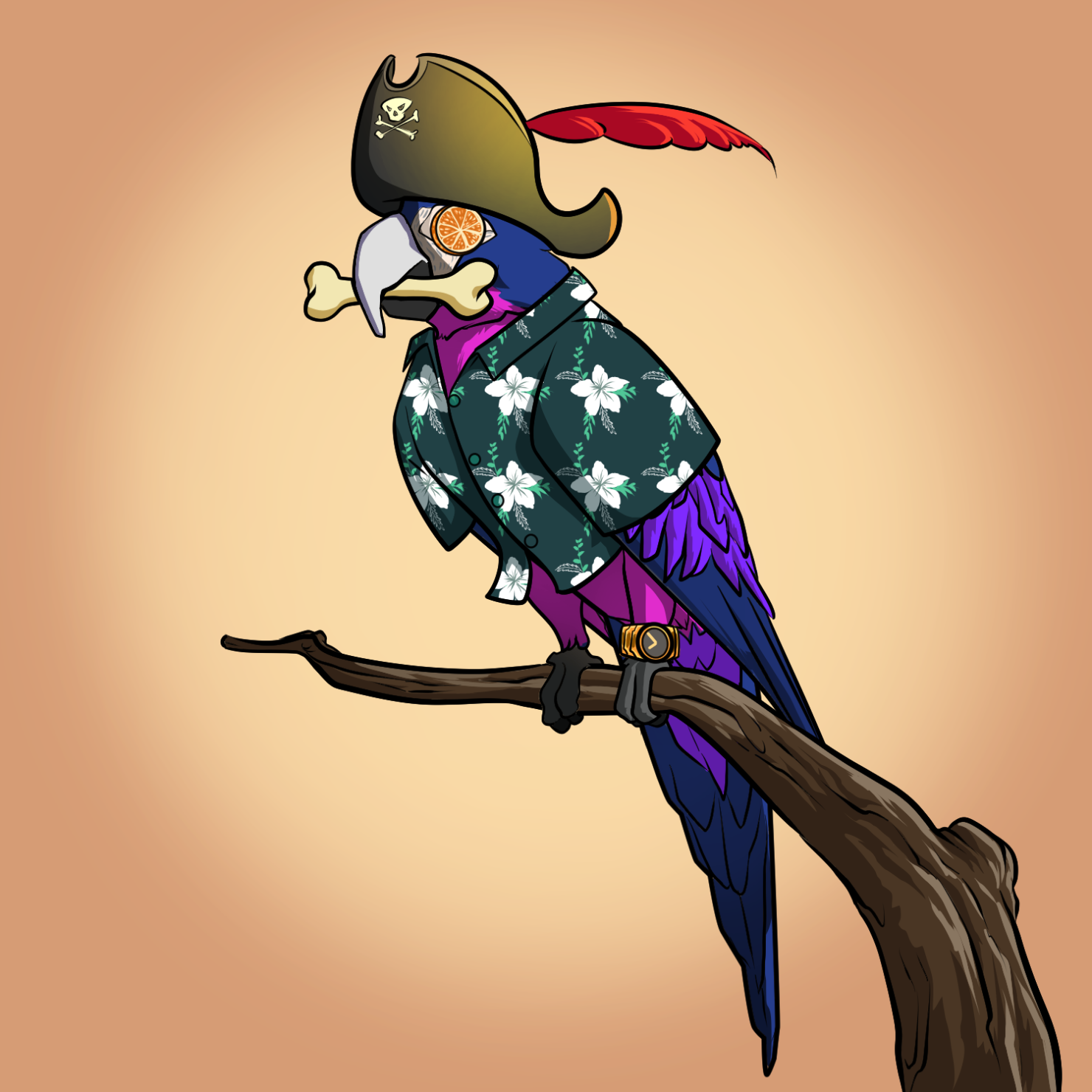 Proper Parrot Tree Club #9545
