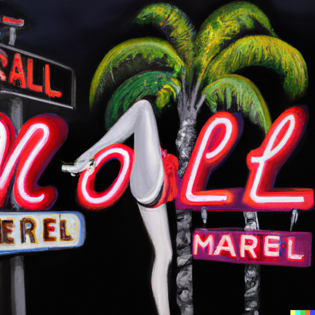 MISS AL SIMPSON X DALL-E 2 - LOST MOTEL 63 — Miss AL Simpson, Scottish cryptoartist