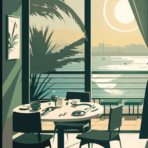 Morning in paradise