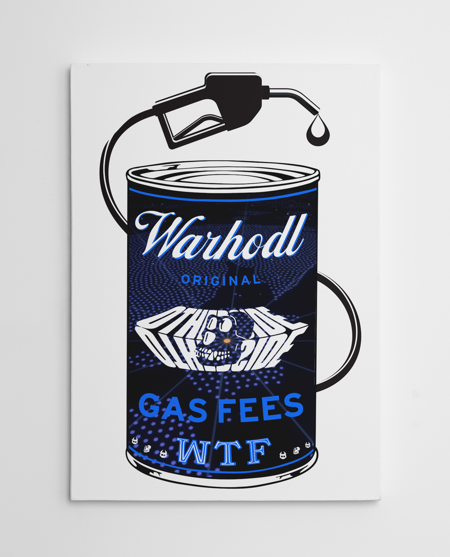 WARHODL Artist Proof "GAS FEES WTF" Revised Soup can
