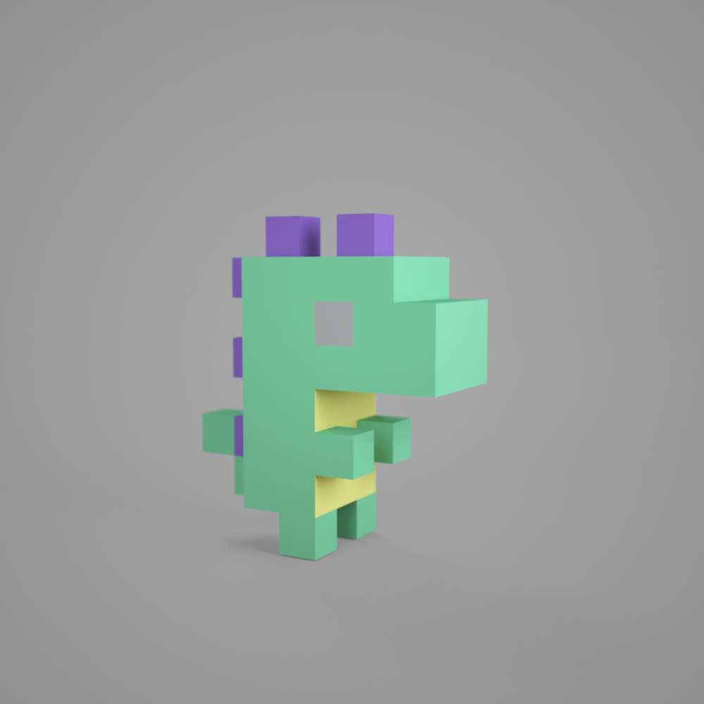 3D tiny dino #0101