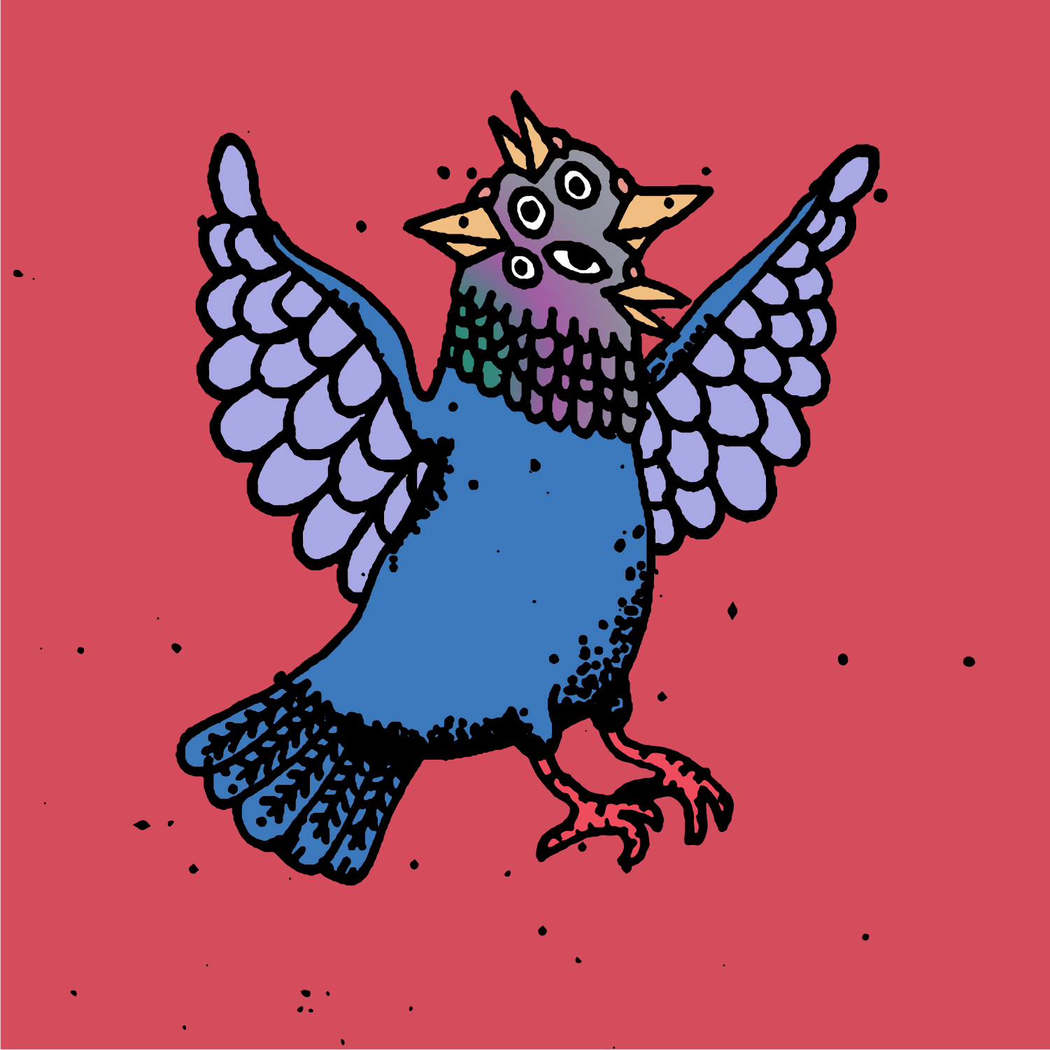 Hood Pigeon #5021