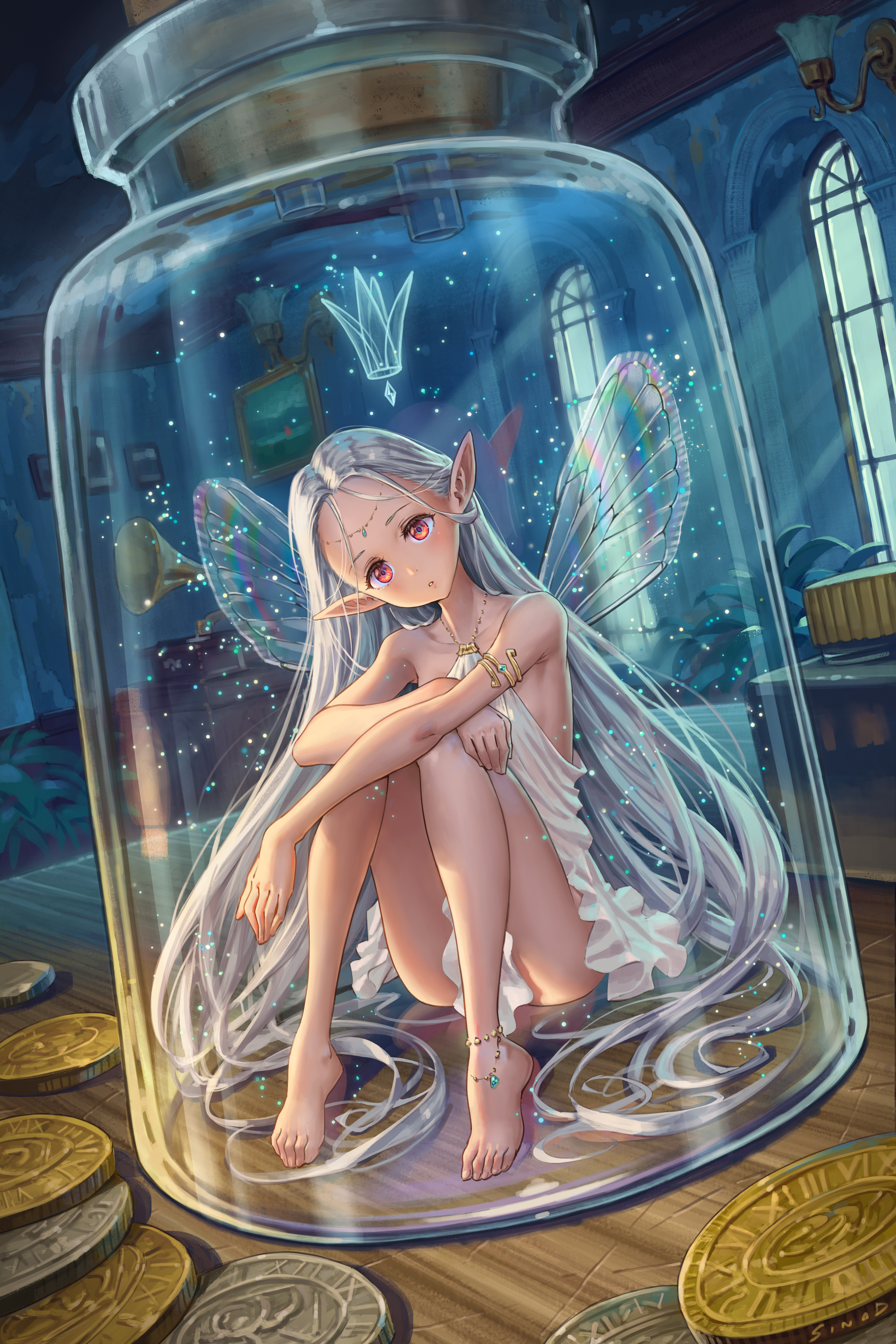 Fairy in a bottle