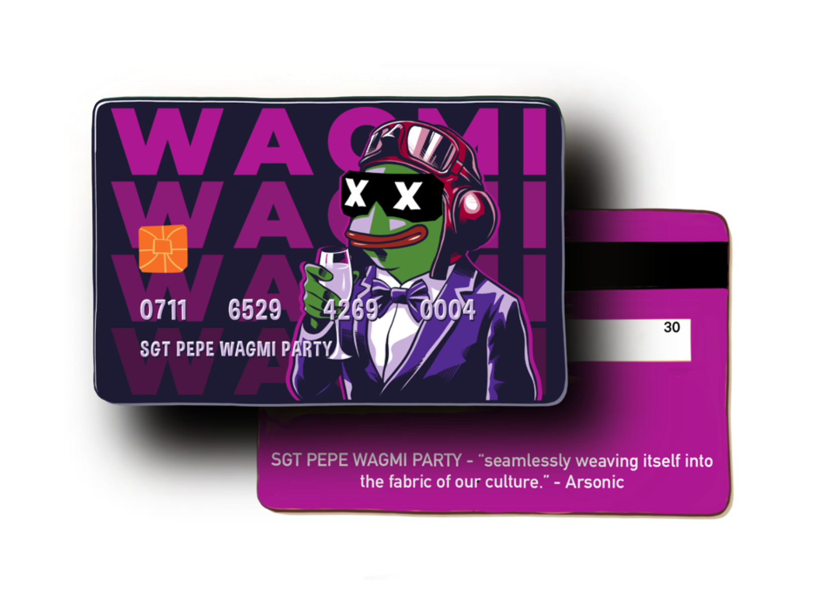 Sgt Pepe WAGMI Party Freedom Card