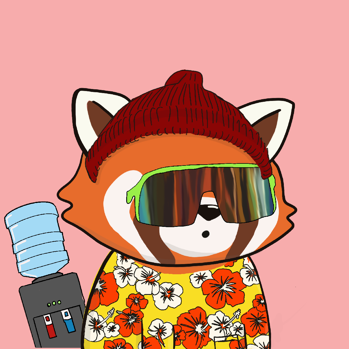 Okay Red Panda #6698