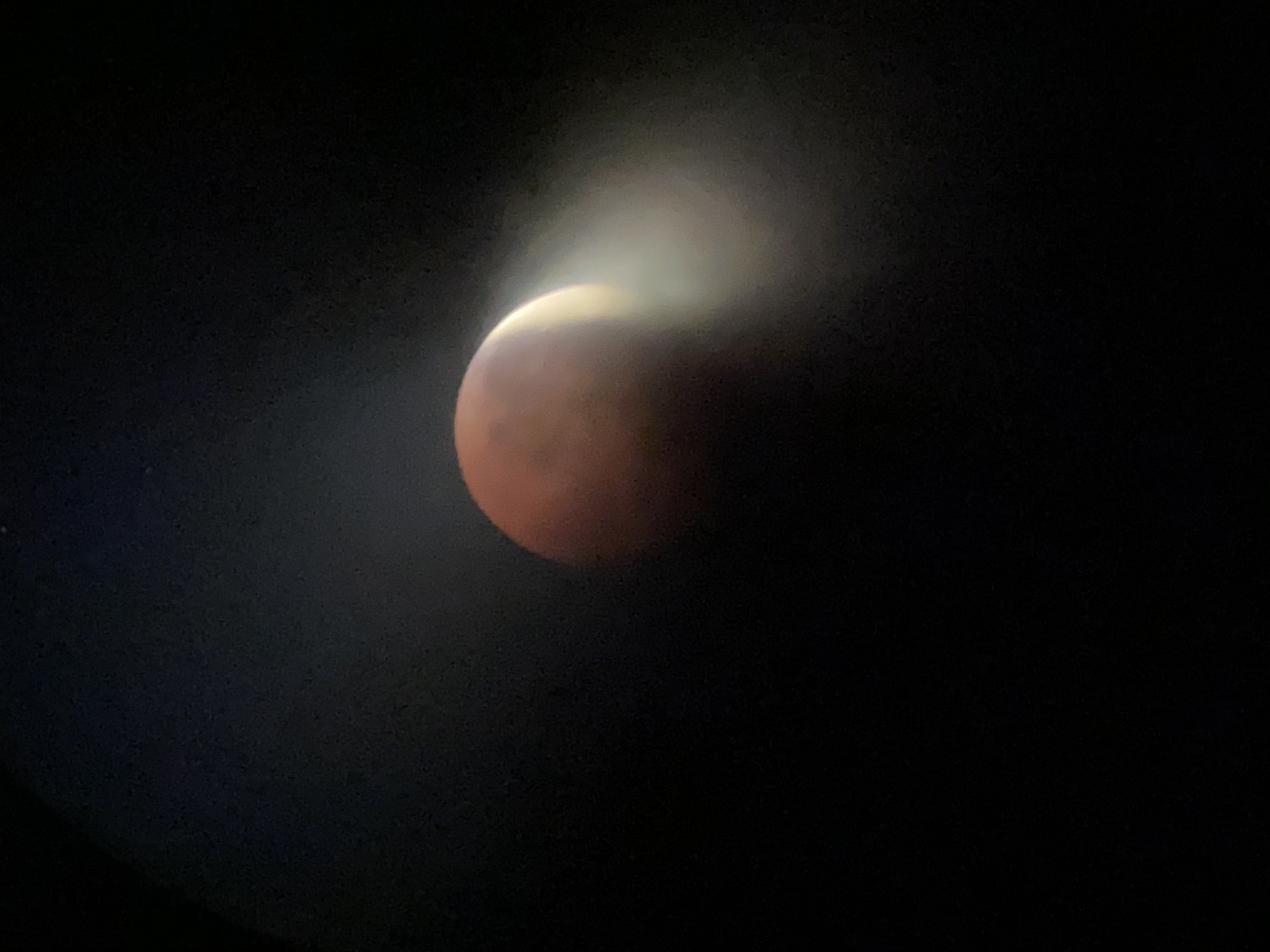A full moon eclipse on Mt. Vision