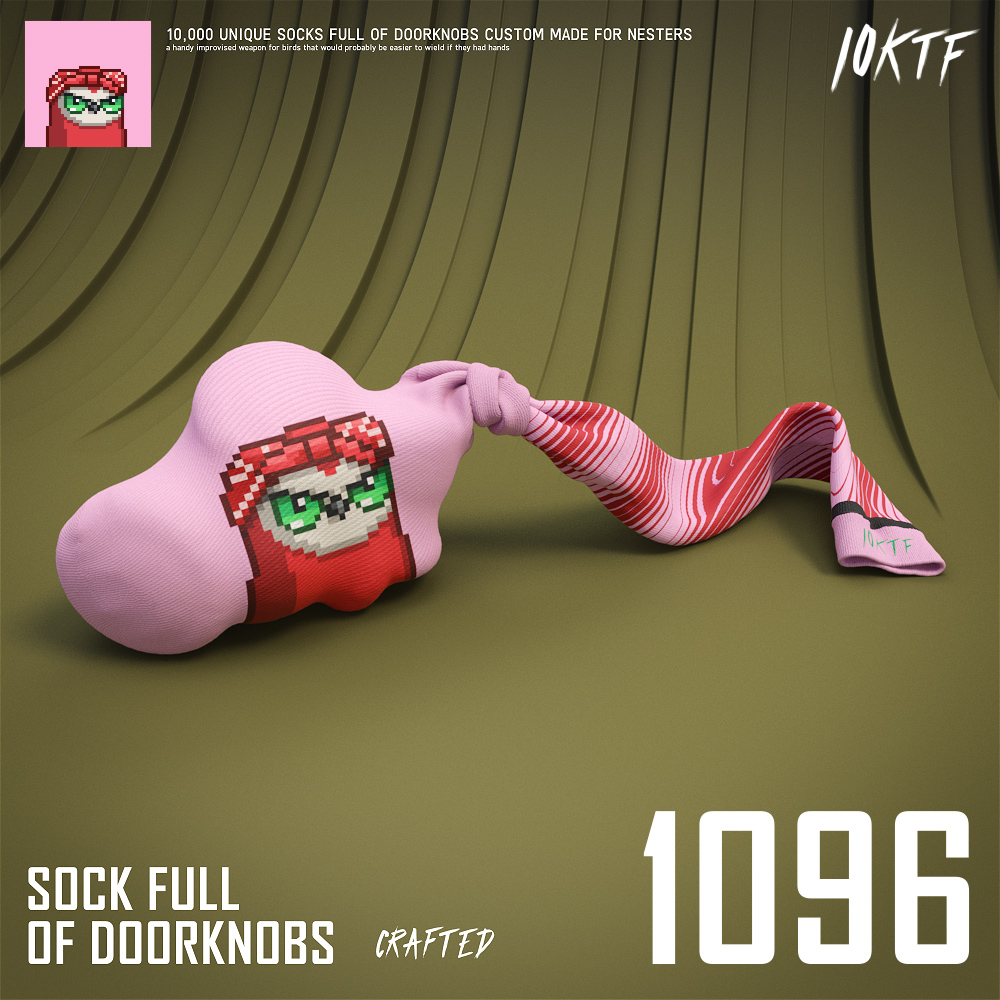 Moonbird Sock Full of Doorknobs #1096