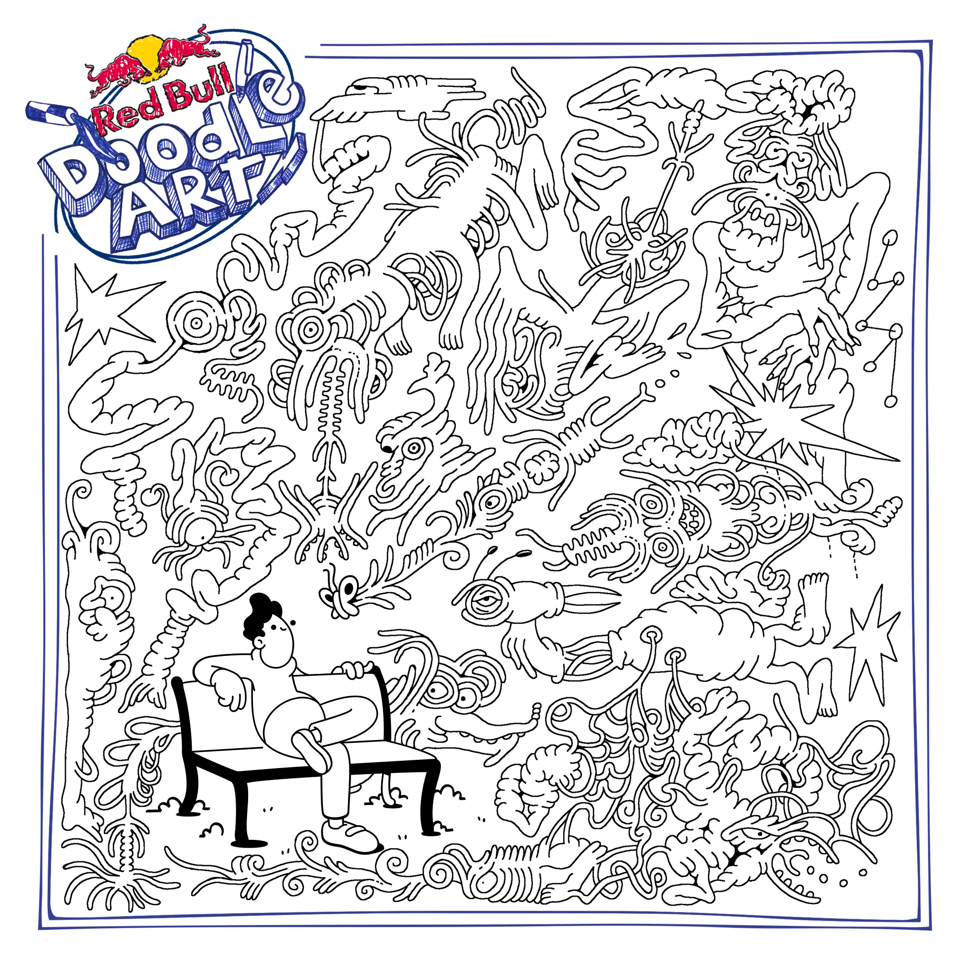 Red Bull Doodle Art Collection mentored by Burnt Toast #6482/12935
