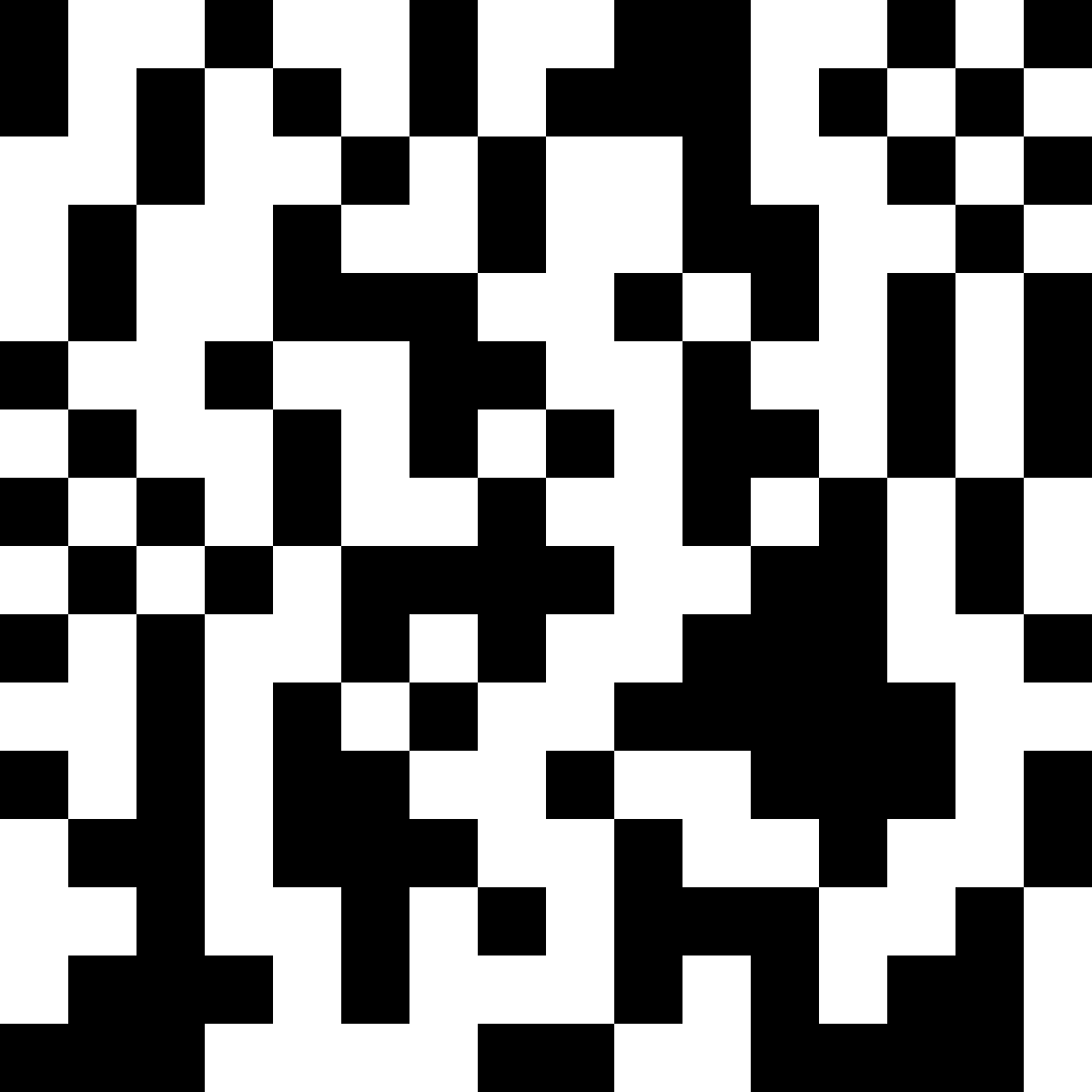 Proof of Work 16x16 Binary Random