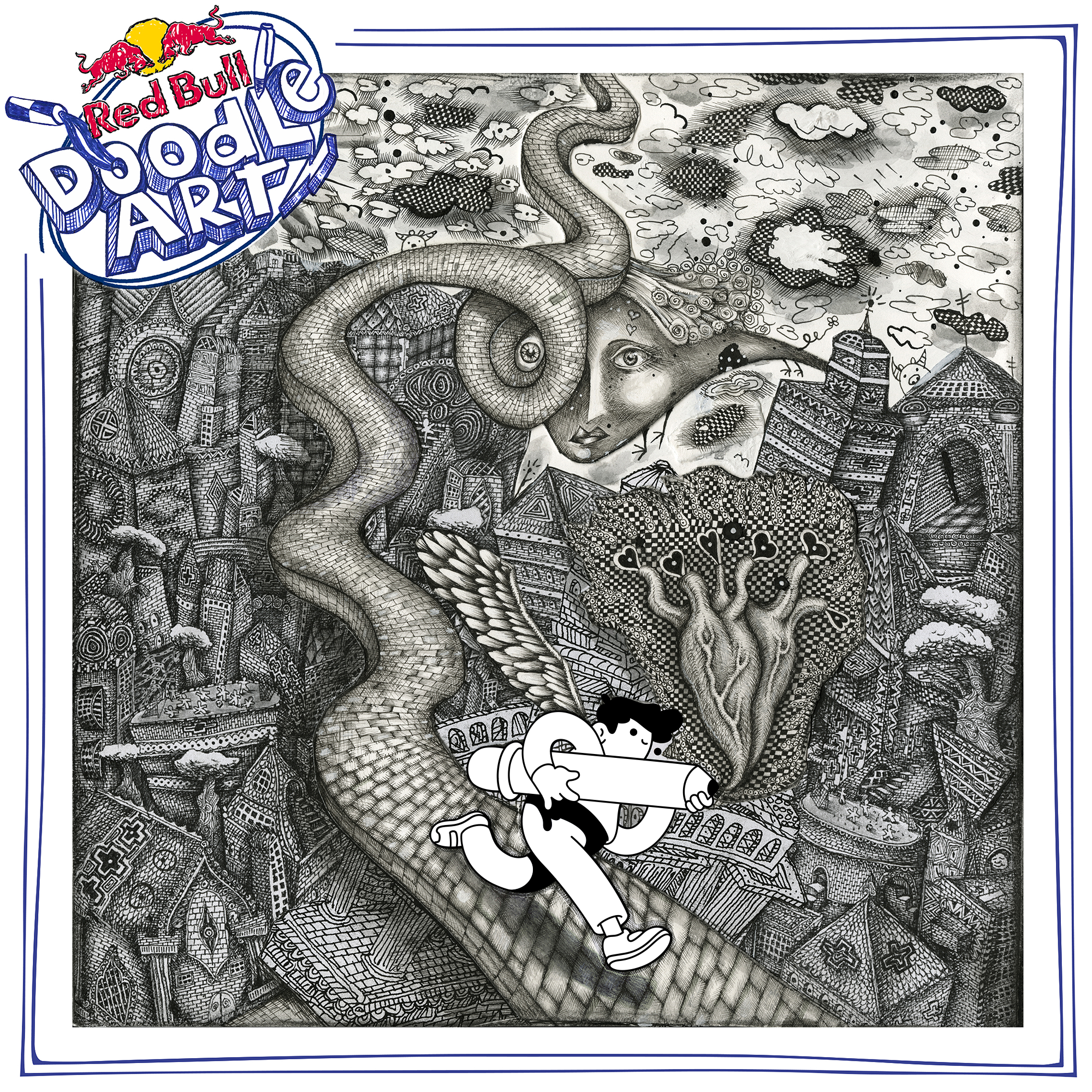 Red Bull Doodle Art Collection mentored by Burnt Toast #6517/12935