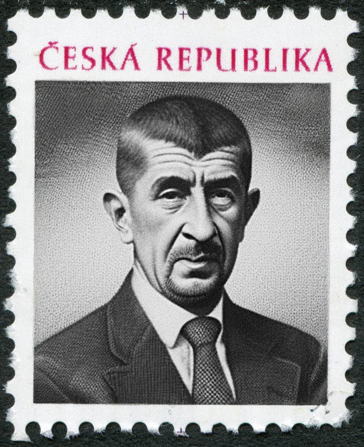 Fiktivní prezidentská známka - Andrej Babiš