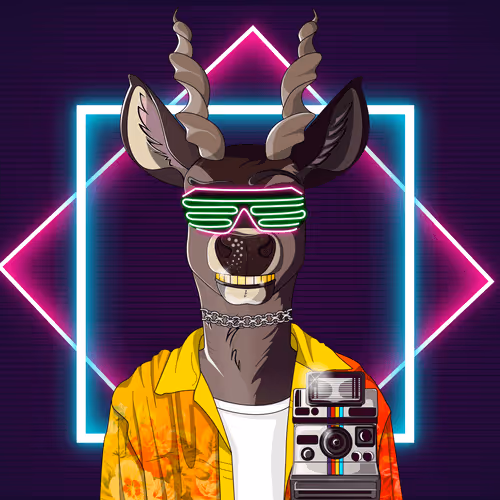 Retrowave deer #1750