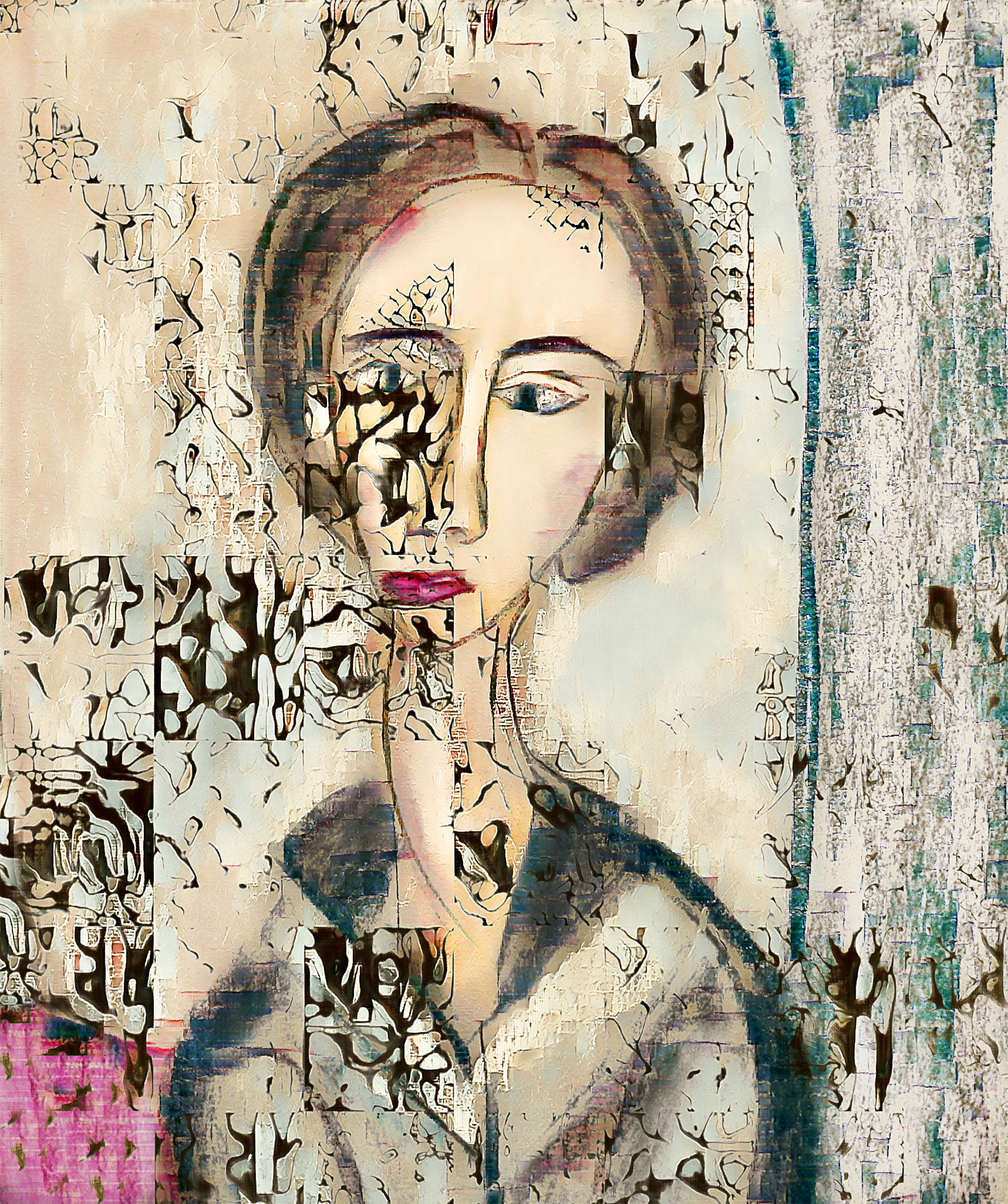 #adversarialEtching, after Modigliani