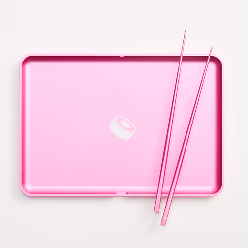 SushiSwap Chopsticks and Tray (Sushi-Sunset Pink)