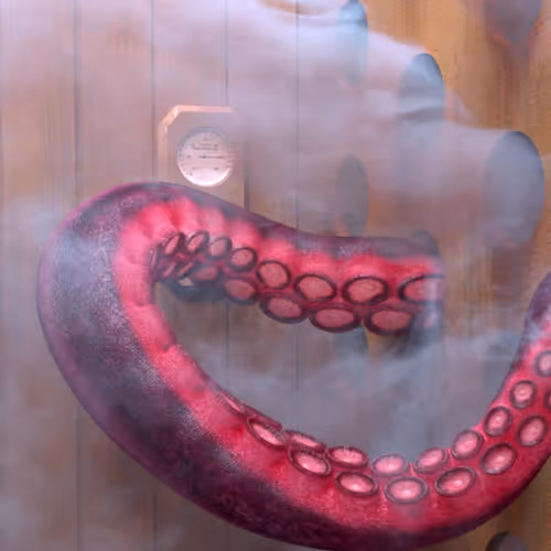 Octopus in the Sauna by Jan Sladecko #8/30