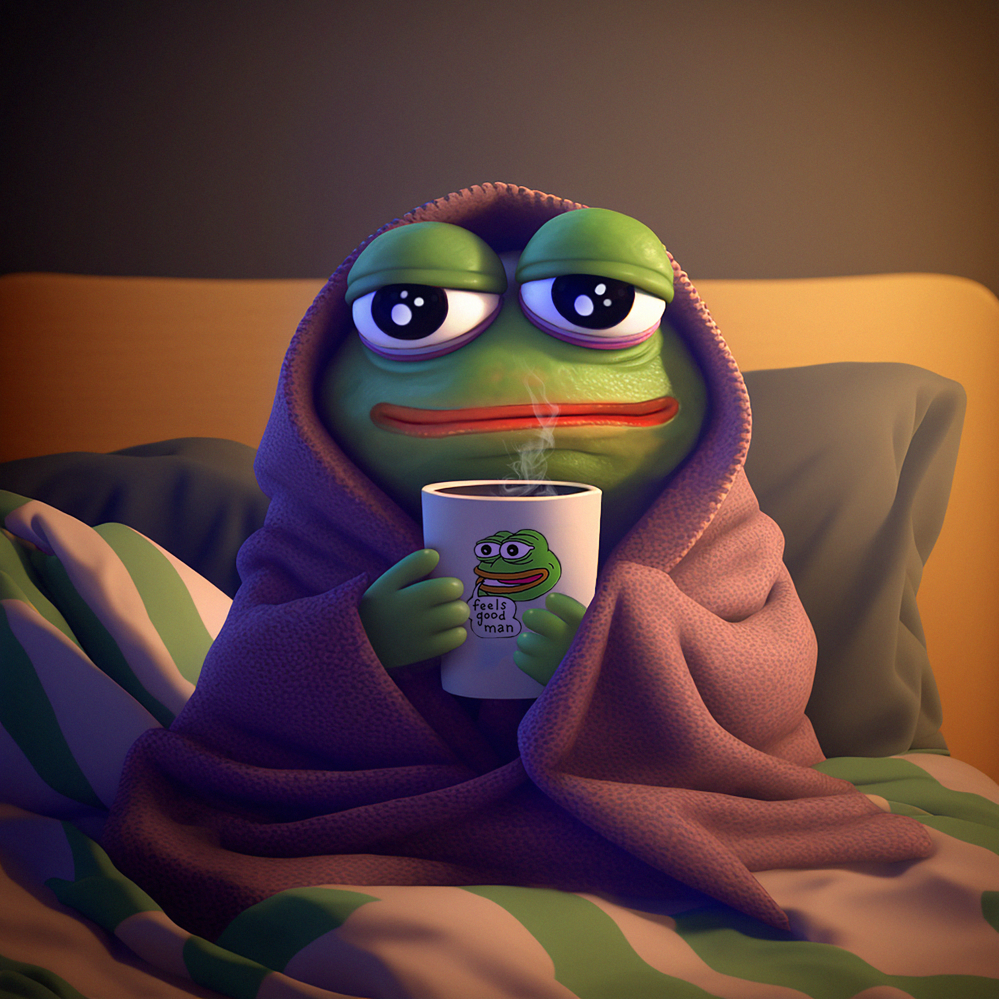 Very Cosy Pepe 🐸☕ #17/99