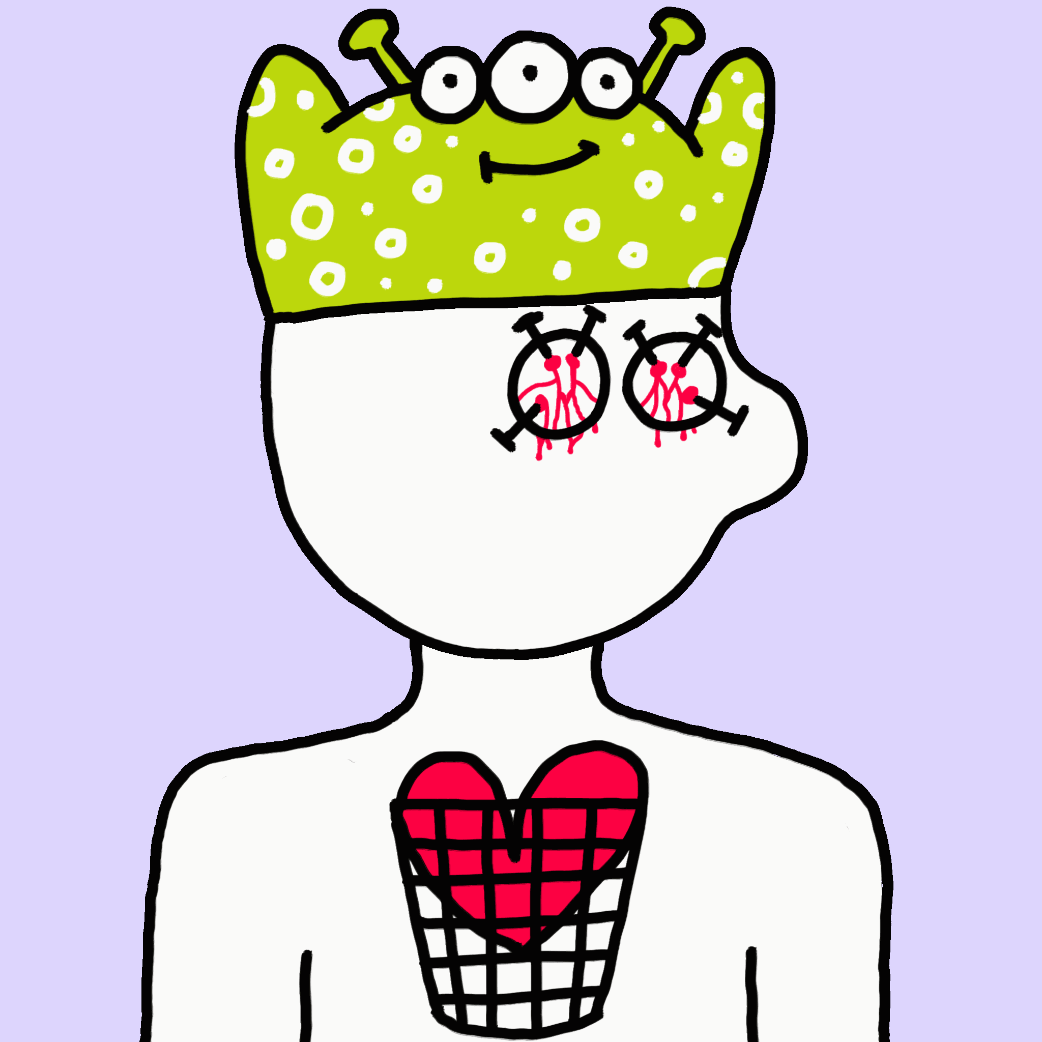 EmoHead #3010: Fearful Dawsyn