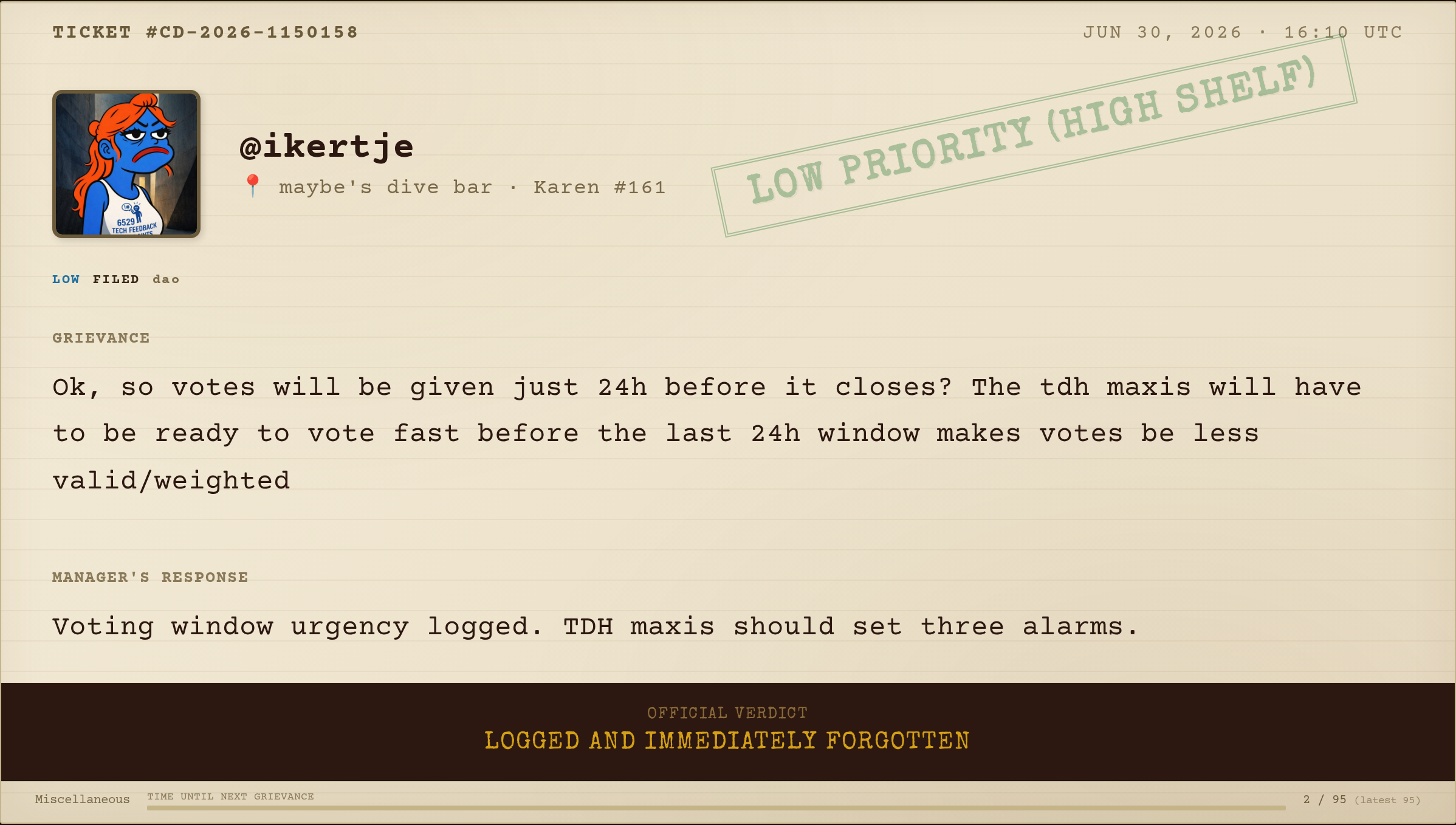 Complaint #129