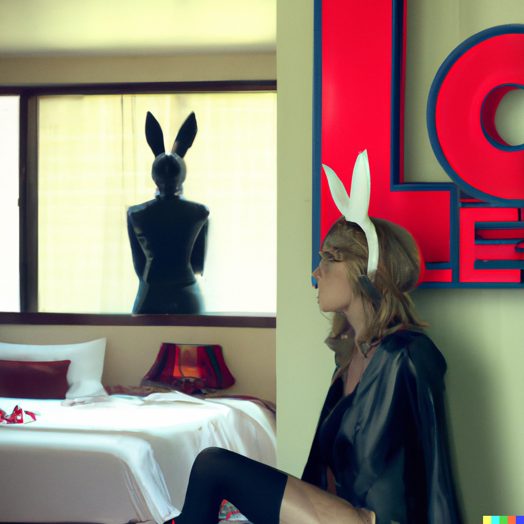 MISS AL SIMPSON X DALL-E 2 - LOST MOTEL 53 — Miss AL Simpson, Scottish cryptoartist