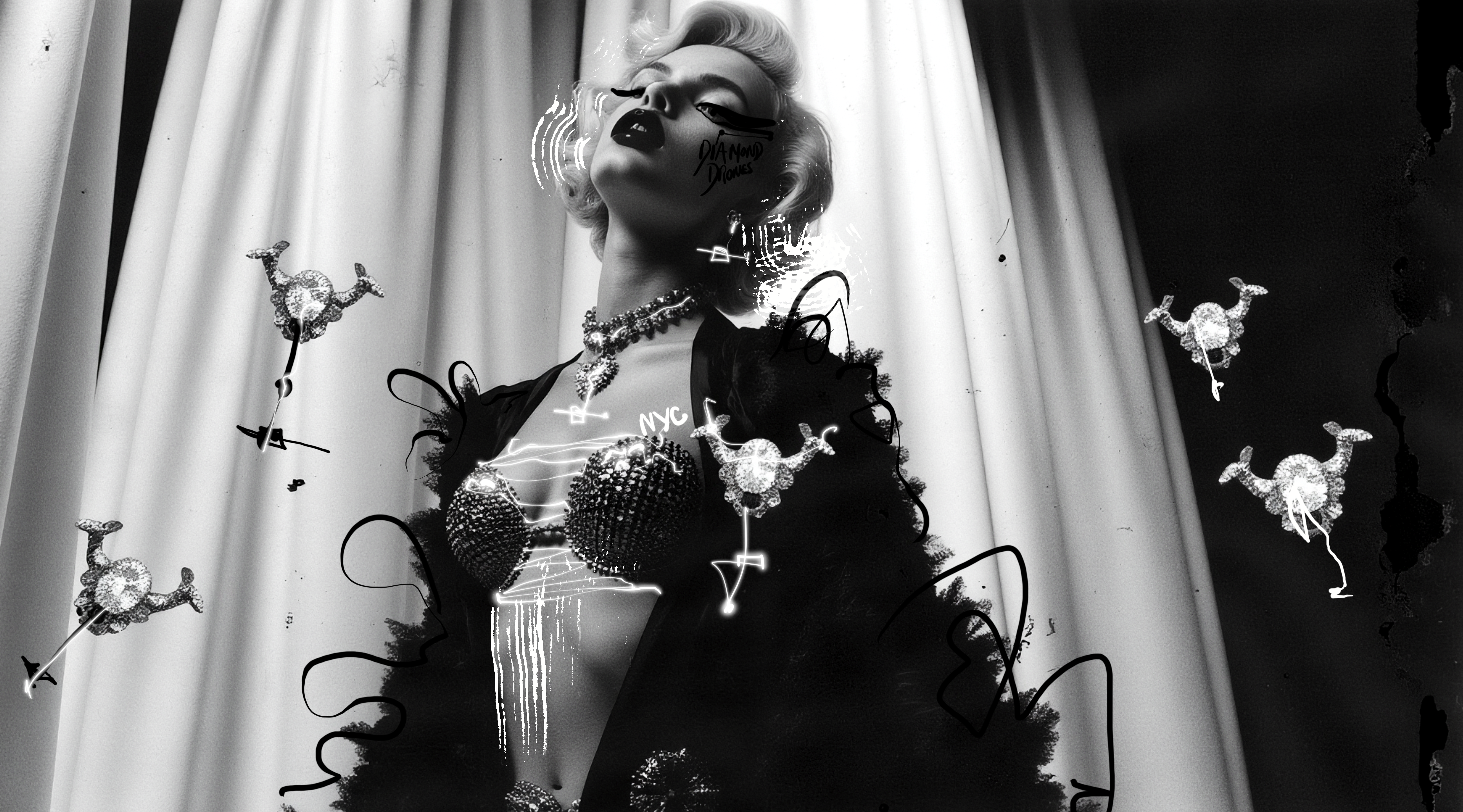 Drone Blonde #9 — Miss AL Simpson, Scottish cryptoartist