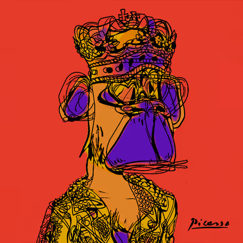 Bored Picasso Ape #7698