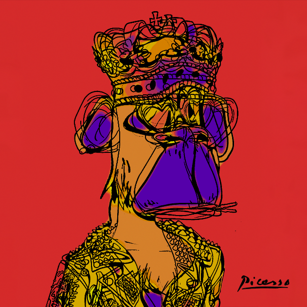 Bored Picasso Ape #7698