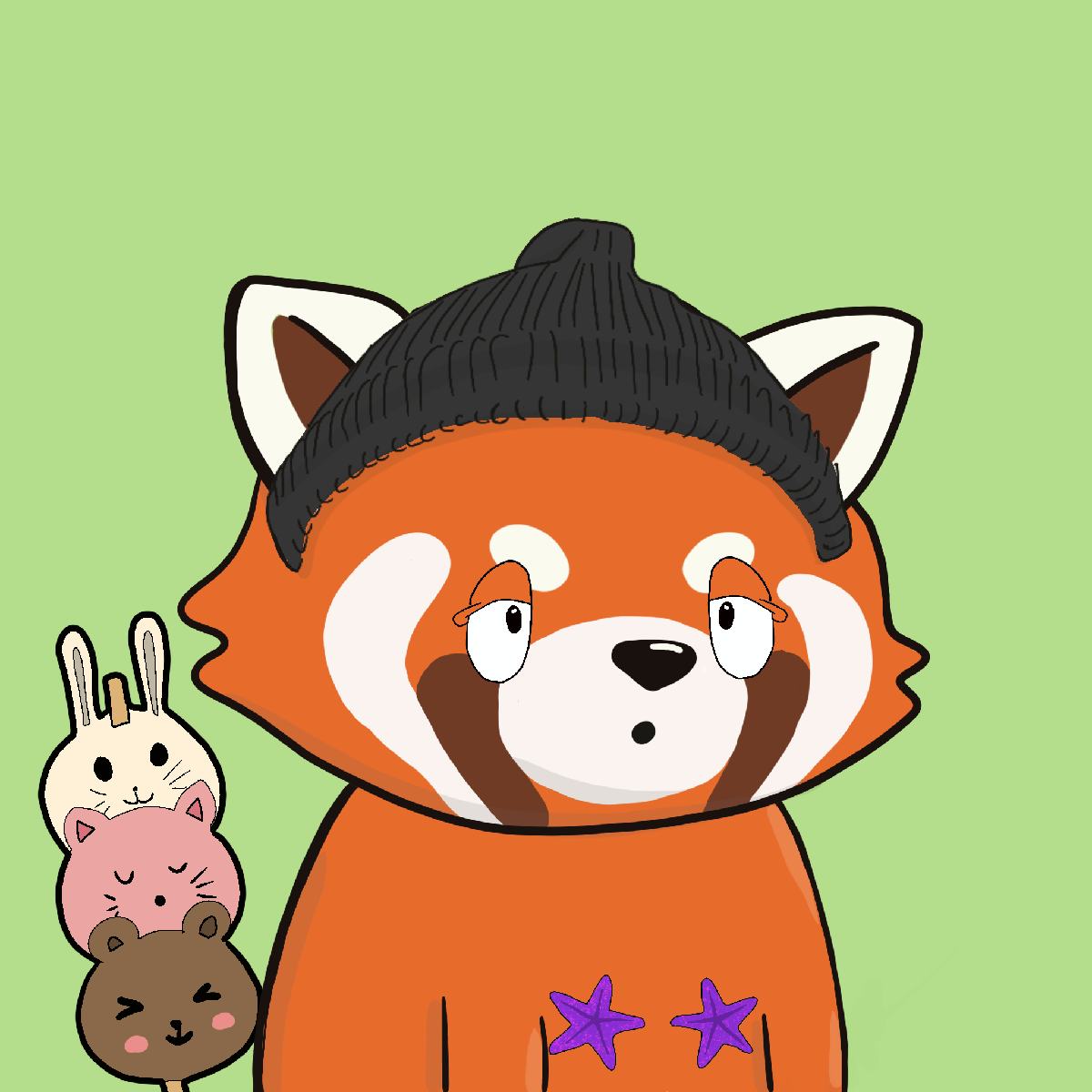 Okay Red Panda #7037