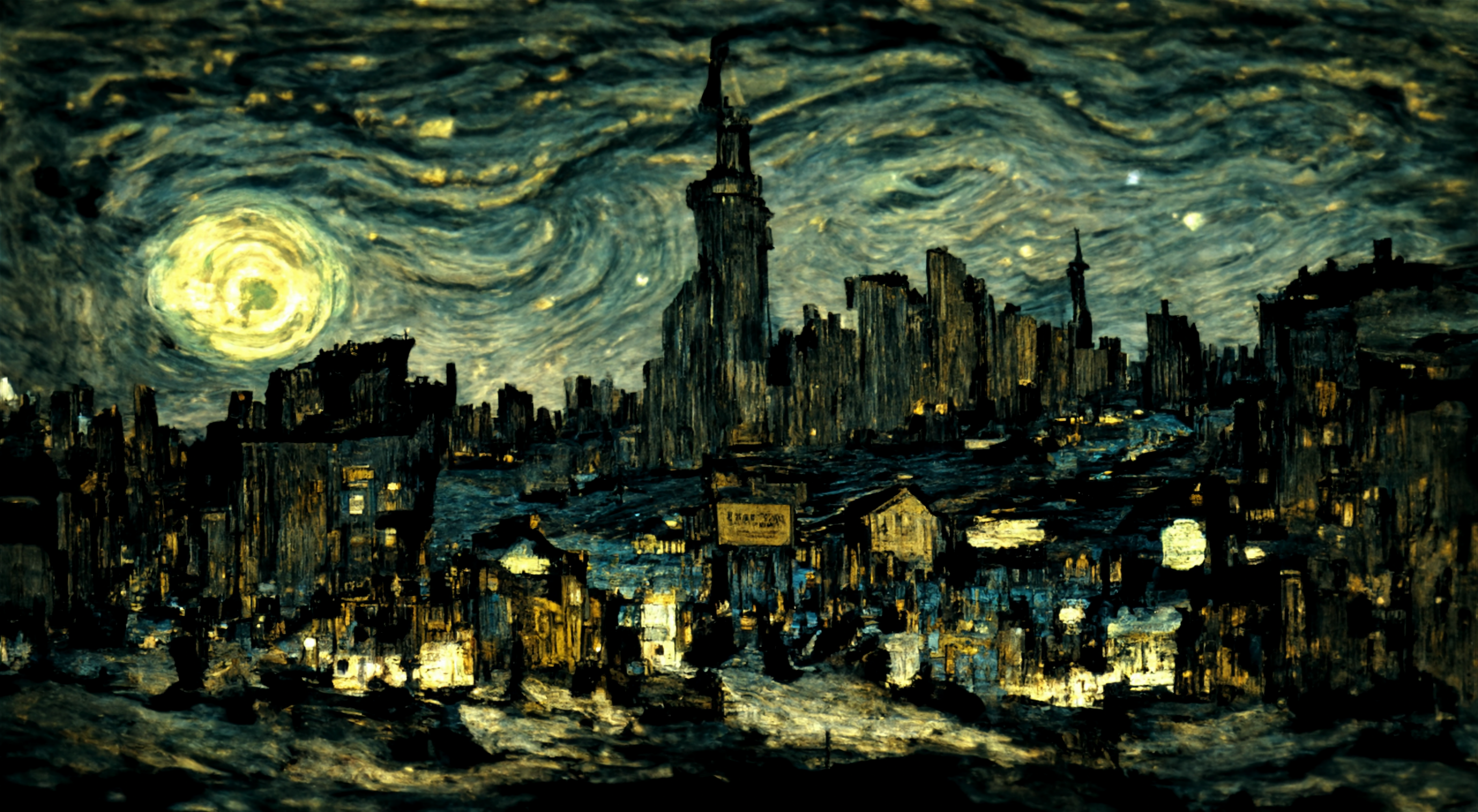A Starry Night in New York City