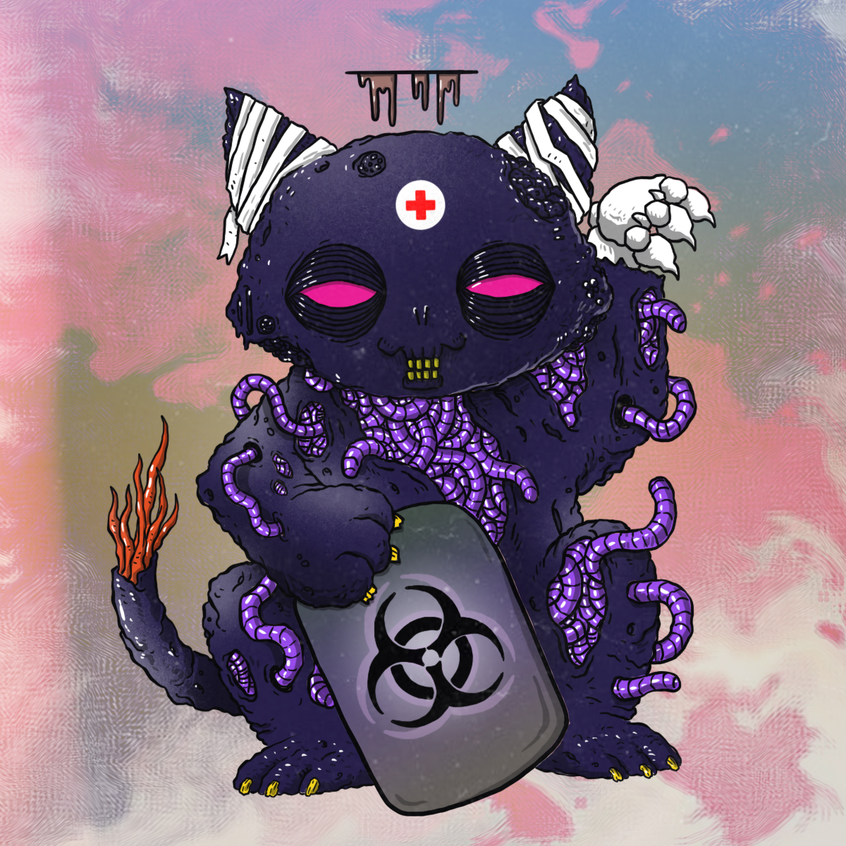 Zombie Lucky Cat 0891