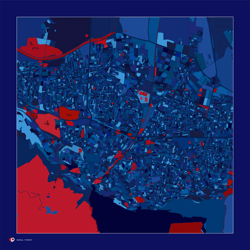 Bursa, Turkey - Bloody blue